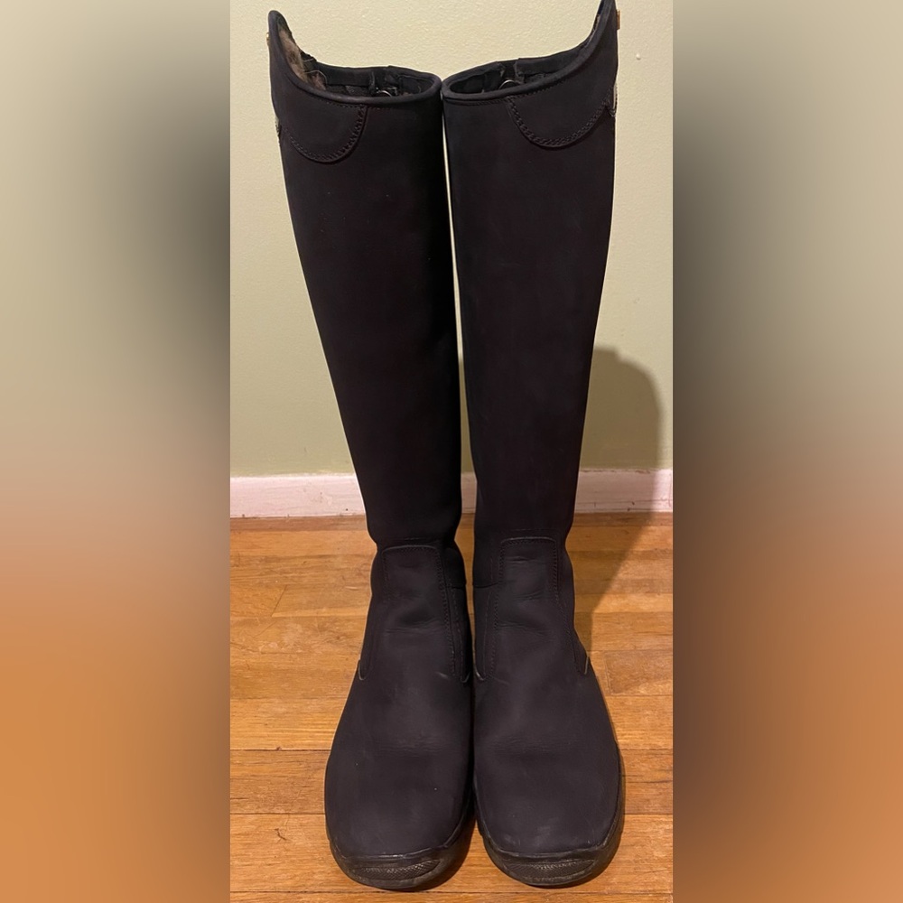 NAVY PETRIE EXPLORER RIDING BOOTS - Picture 2 of 8